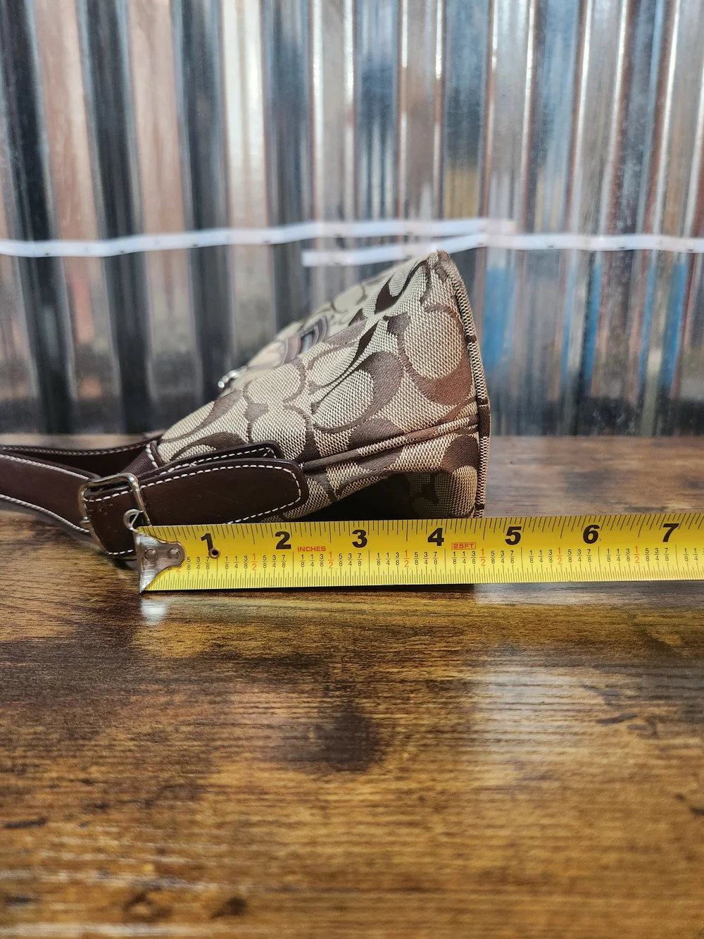 Coach Signatire C Monogram Demi Shoulder Bag